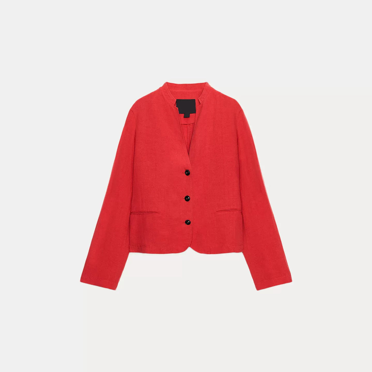 Stand-Collar Blazer