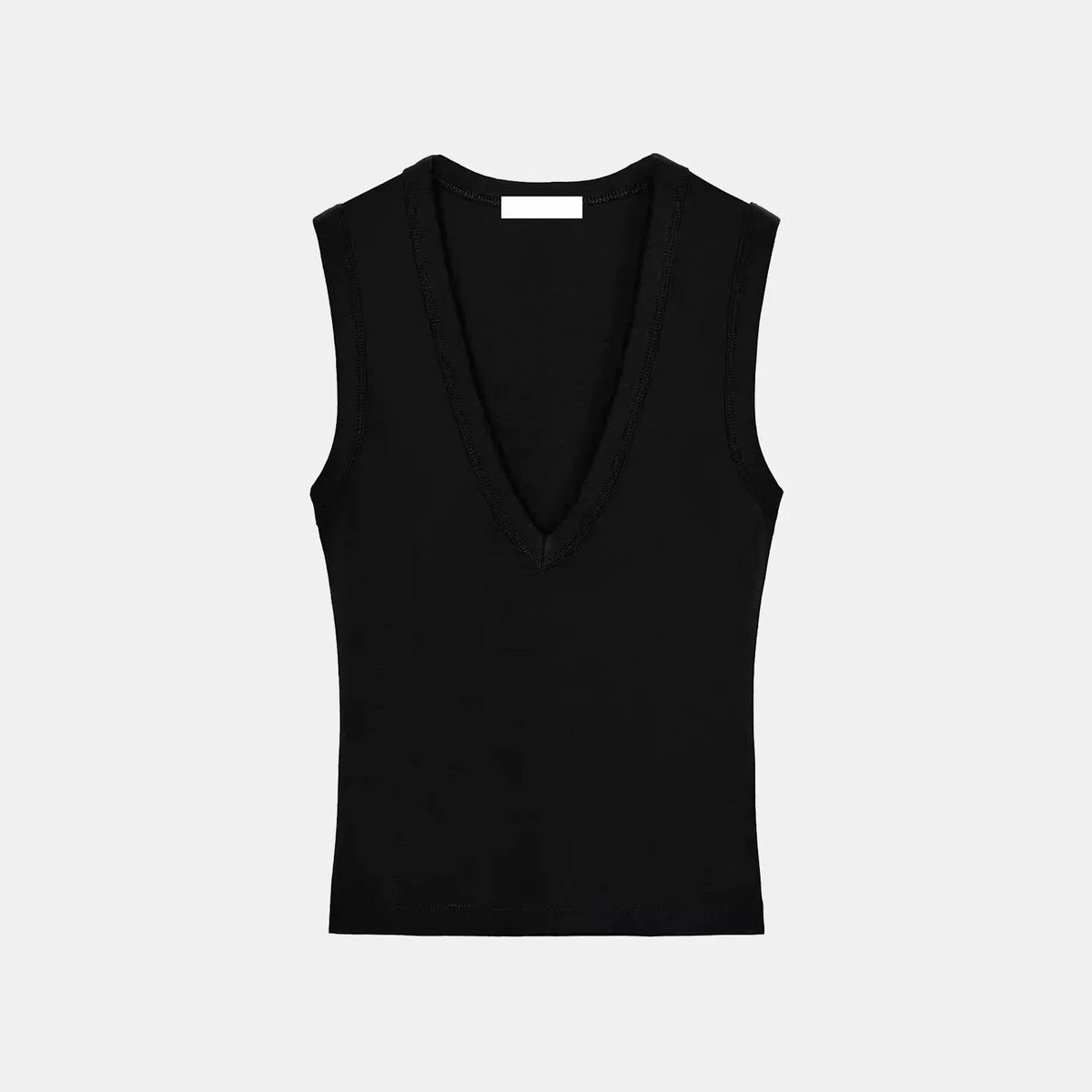 Sleeveless V-Neck Top