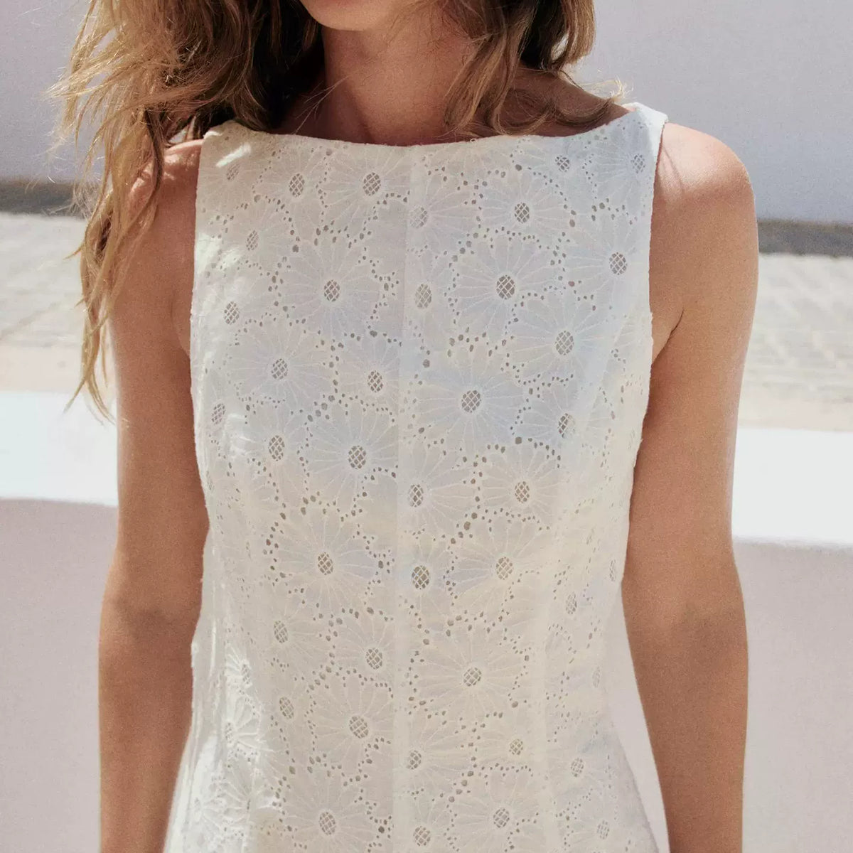 Cutout Embroidered Maxi Dress