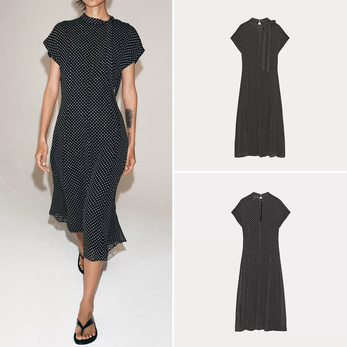 Polka Dot Midi Dress