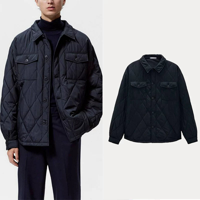 Lightweight Quilted Shirt Jacket