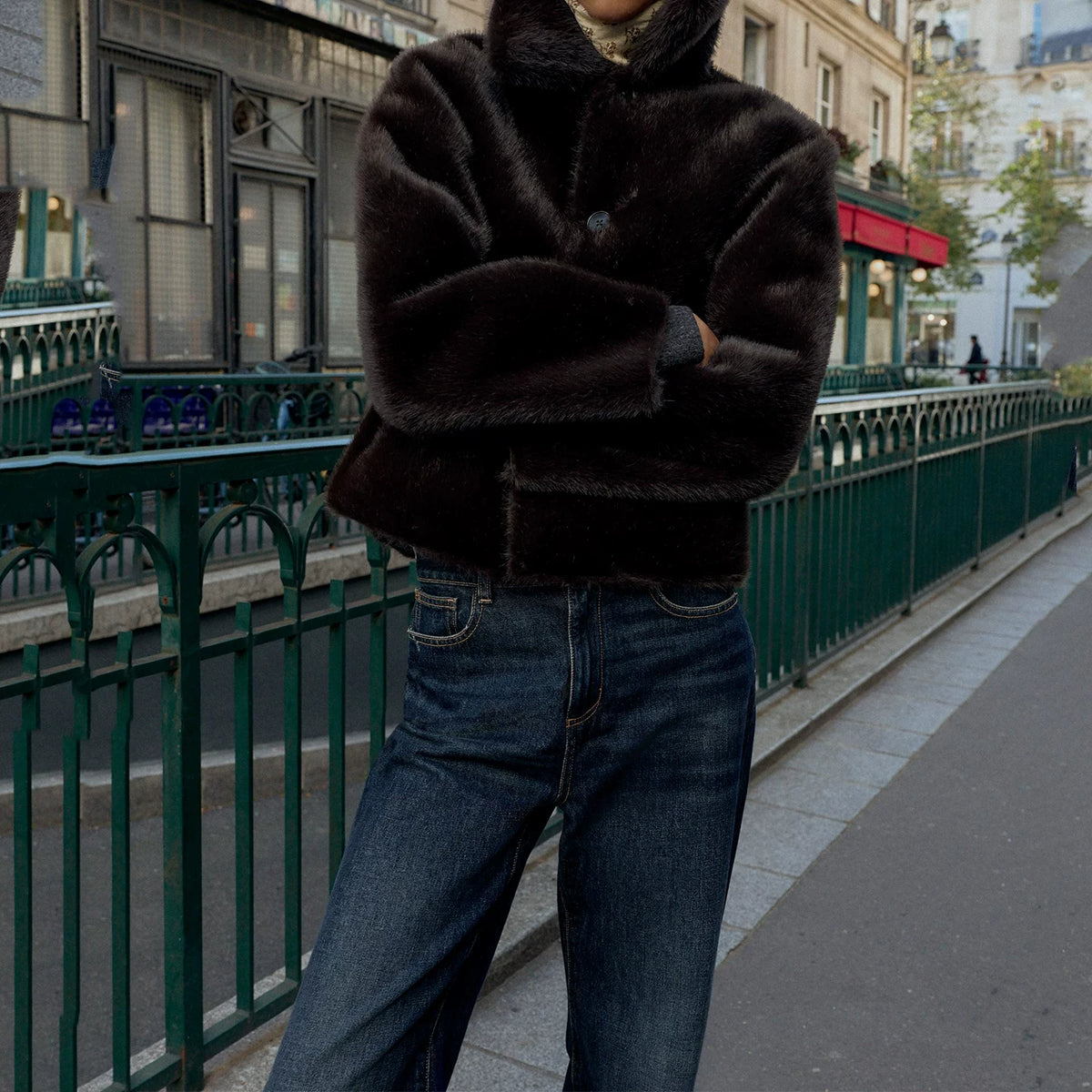 Reversible Faux Leather Jacket