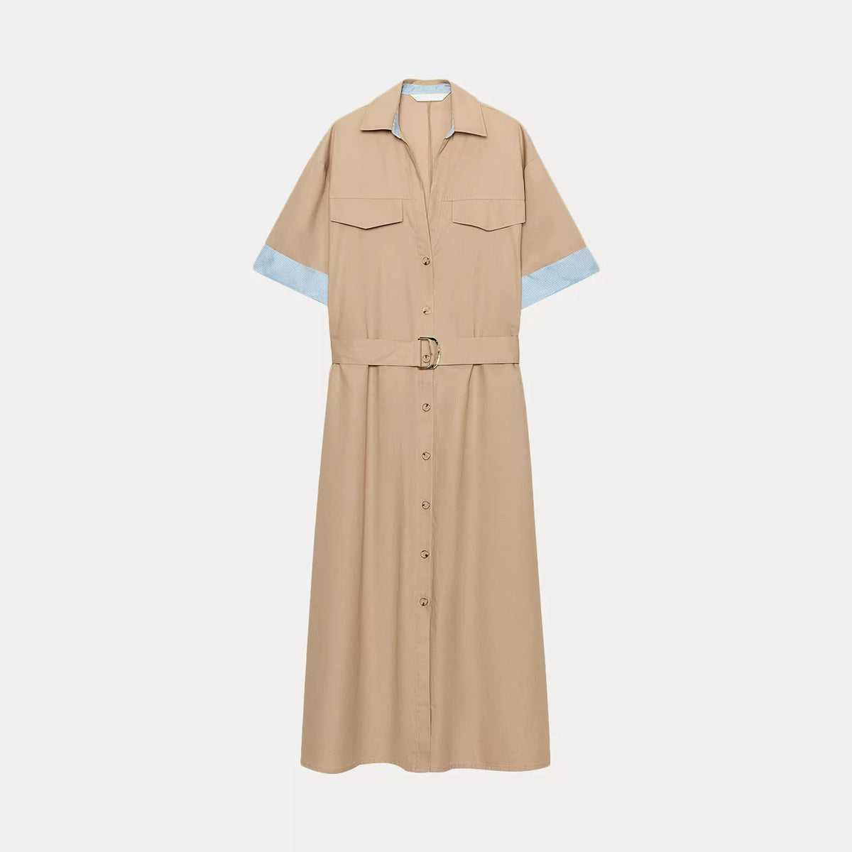Belted Shirt Dress