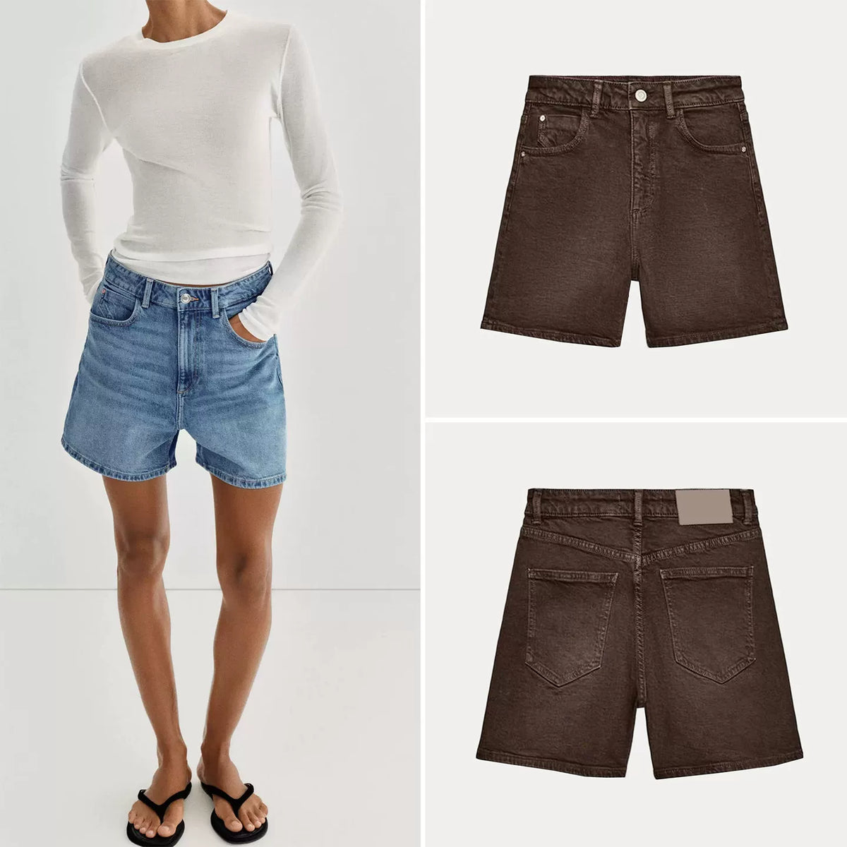 High-Waist Relaxed Shorts