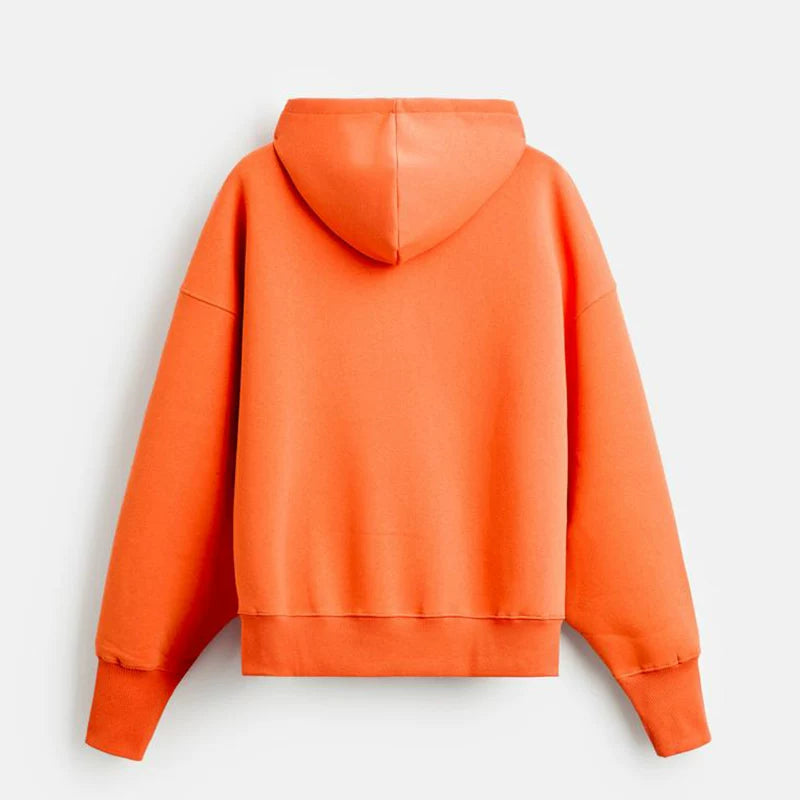 Letter Print Hooded Sweatshirt