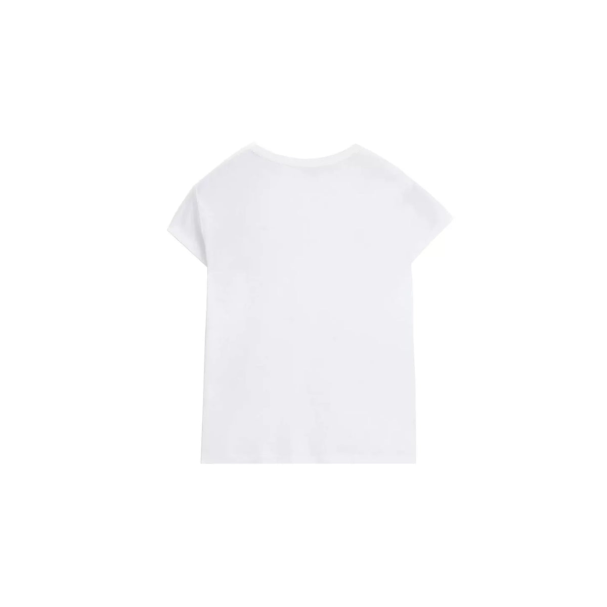 Straight-Shoulder Crew Neck T-Shirt