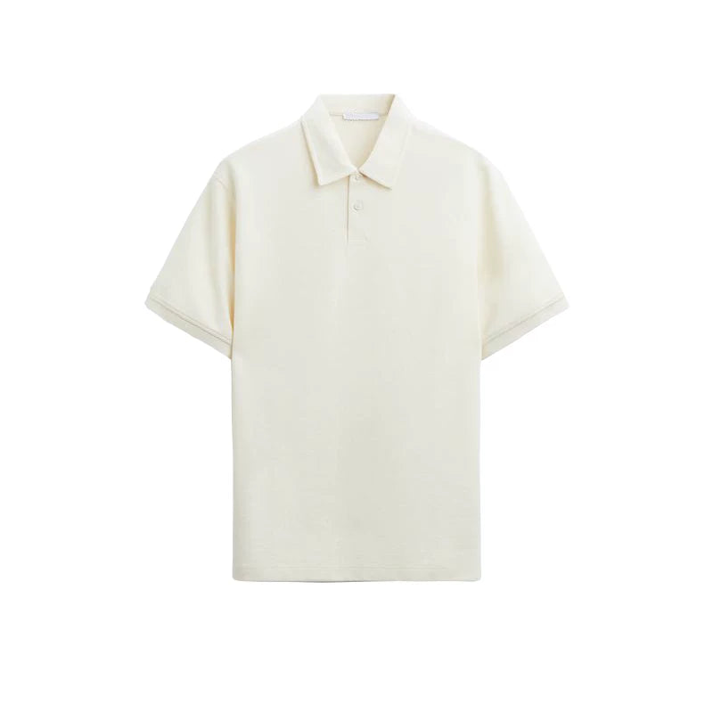 Textured Short-Sleeve Polo