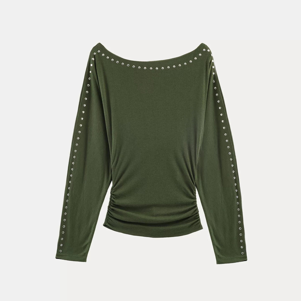 Studded Long-Sleeve T-Shirt