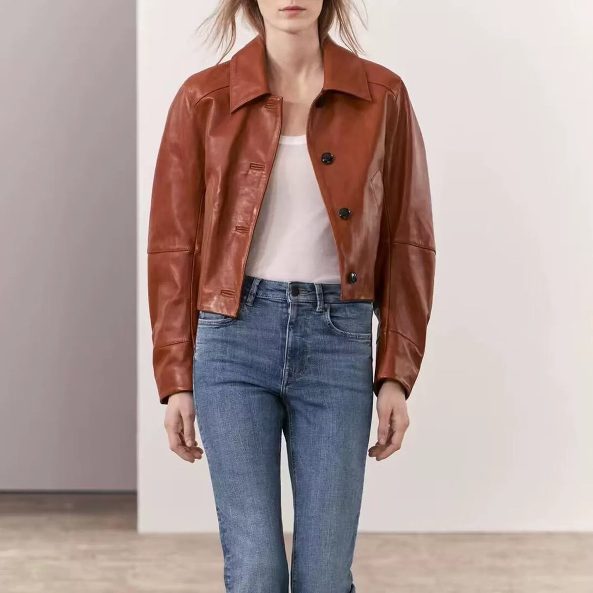 Cropped Casual Jacket