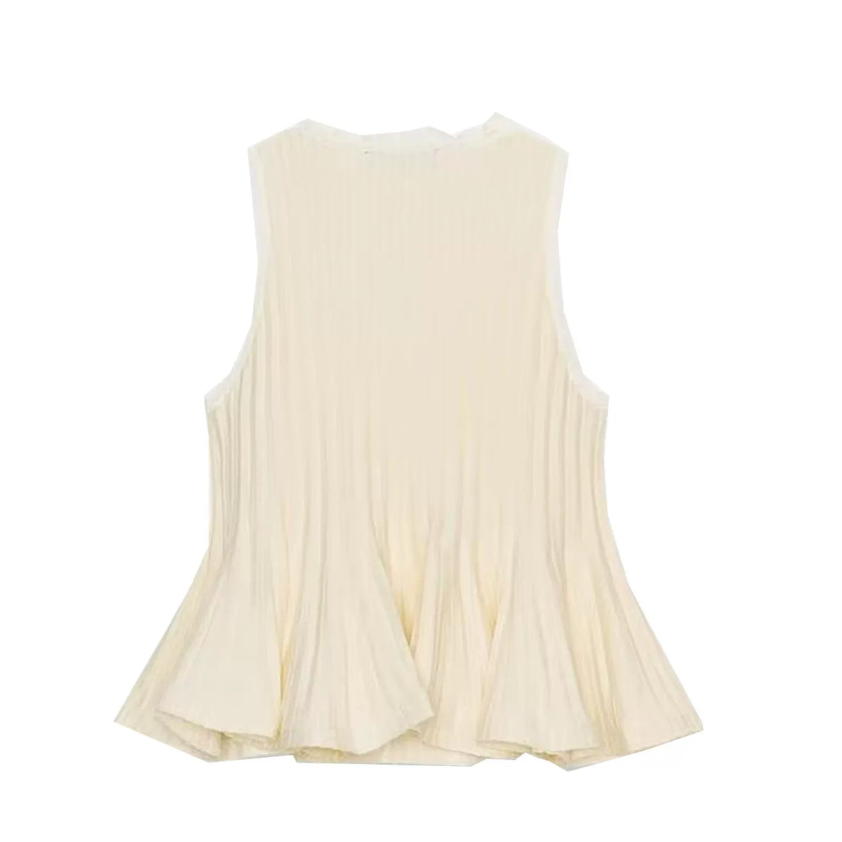 Ribbed Knit Skirt-Hem Top