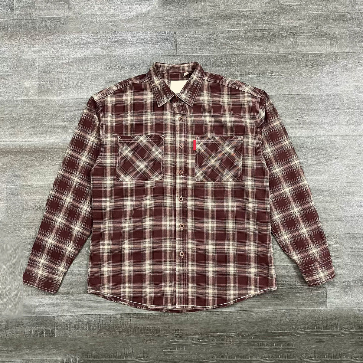 Retro Plaid Utility Overshirt