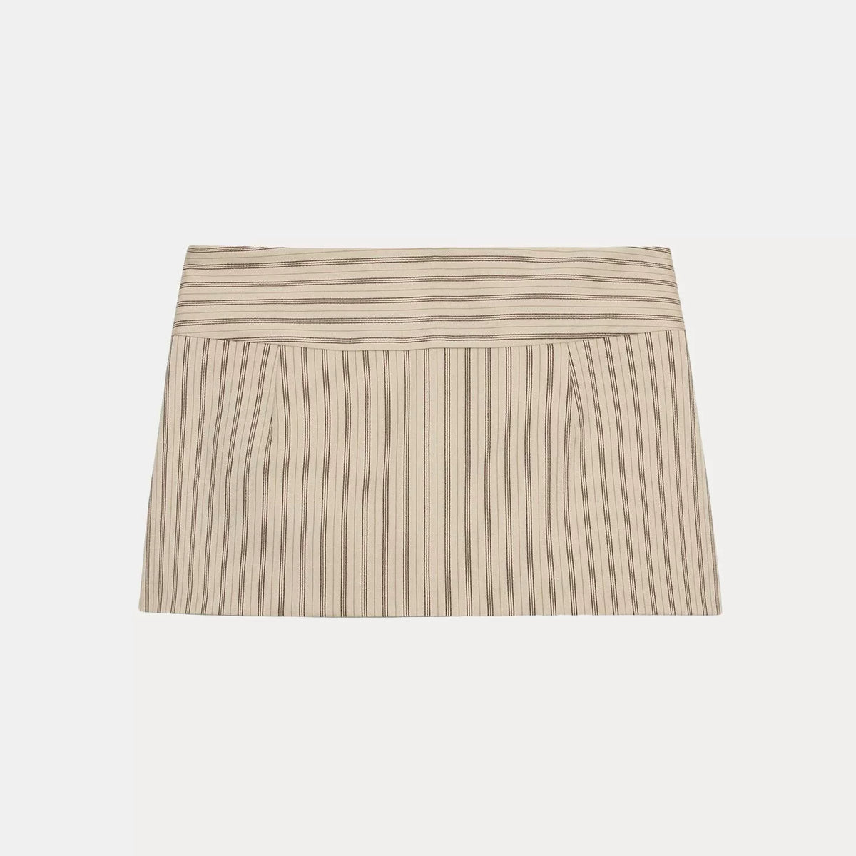 Low-Rise Striped Culotte Skirt