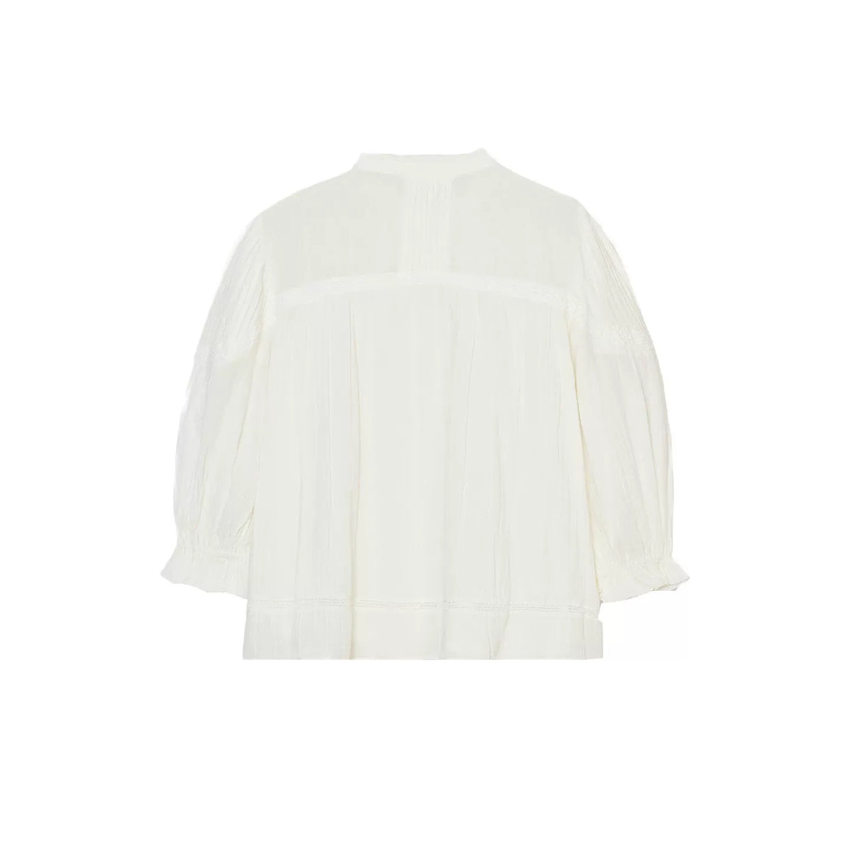 Relaxed Stand-Collar Shirt