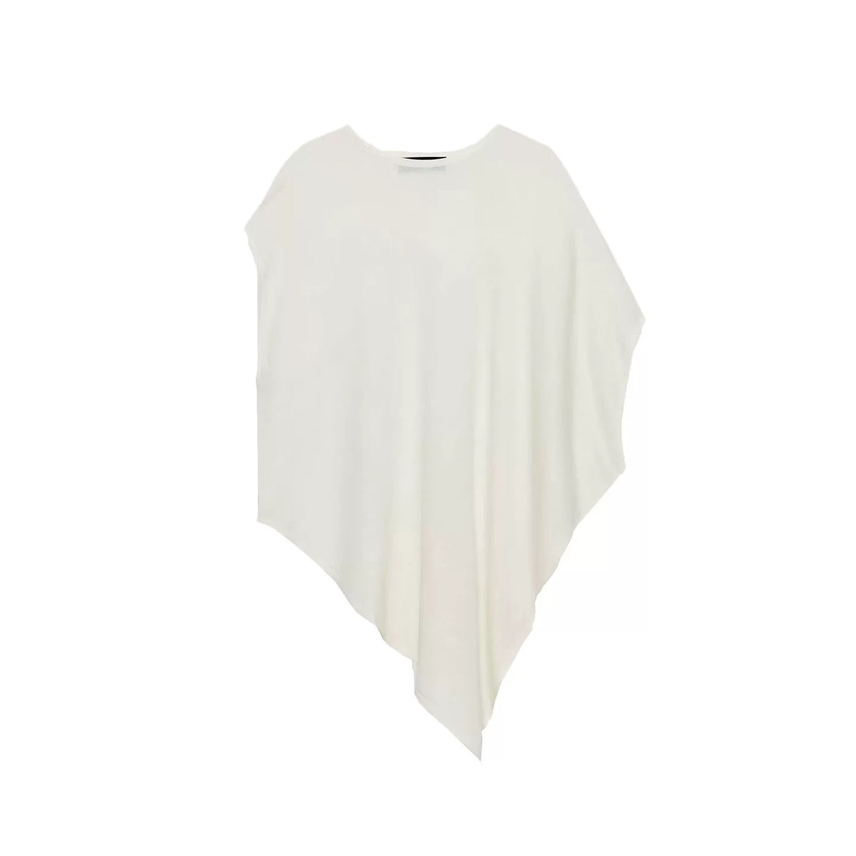 Asymmetric Wide-Sleeve Knit Top