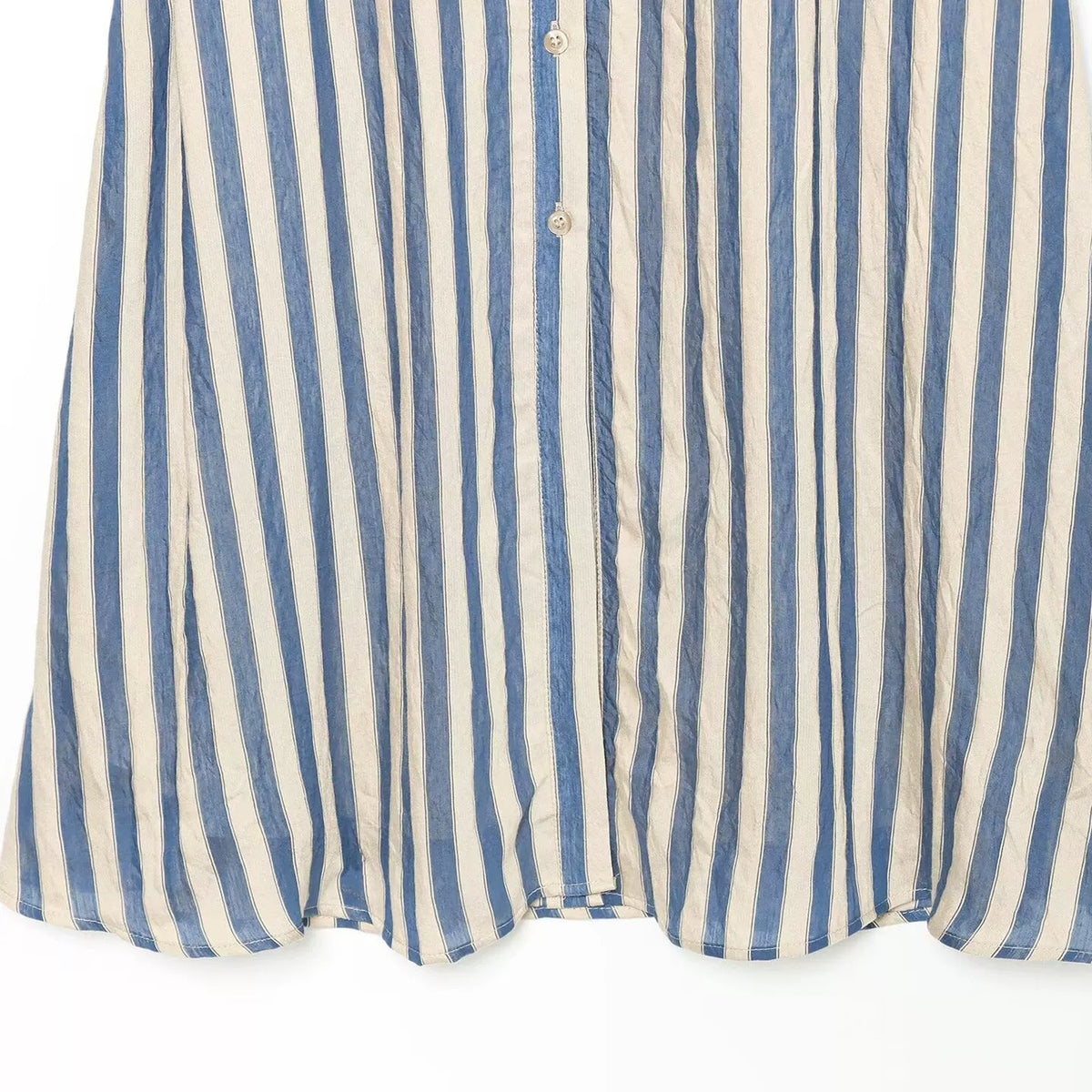 Striped Belted Shirt Dress