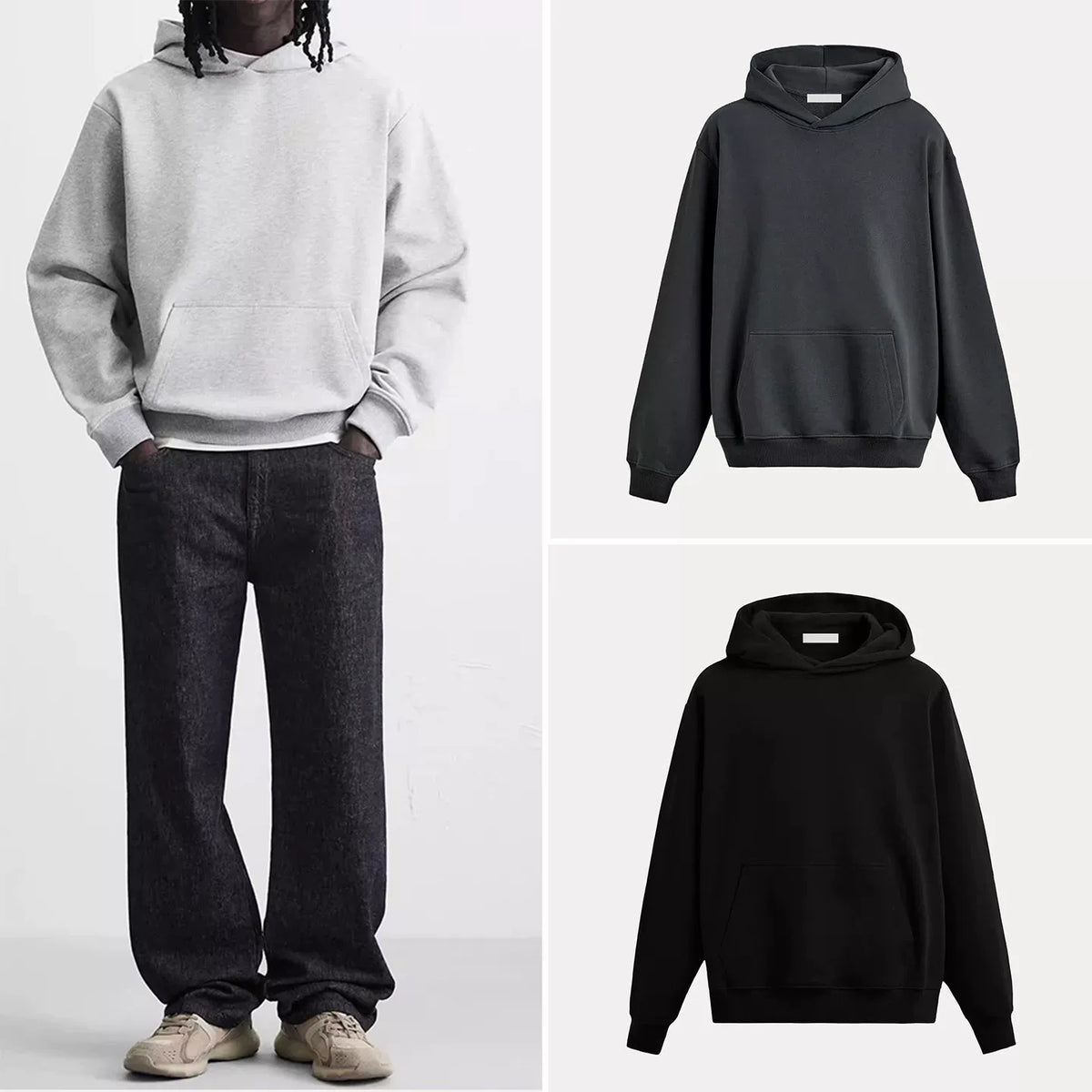 Essential Hooded Sweatshirt in Black II