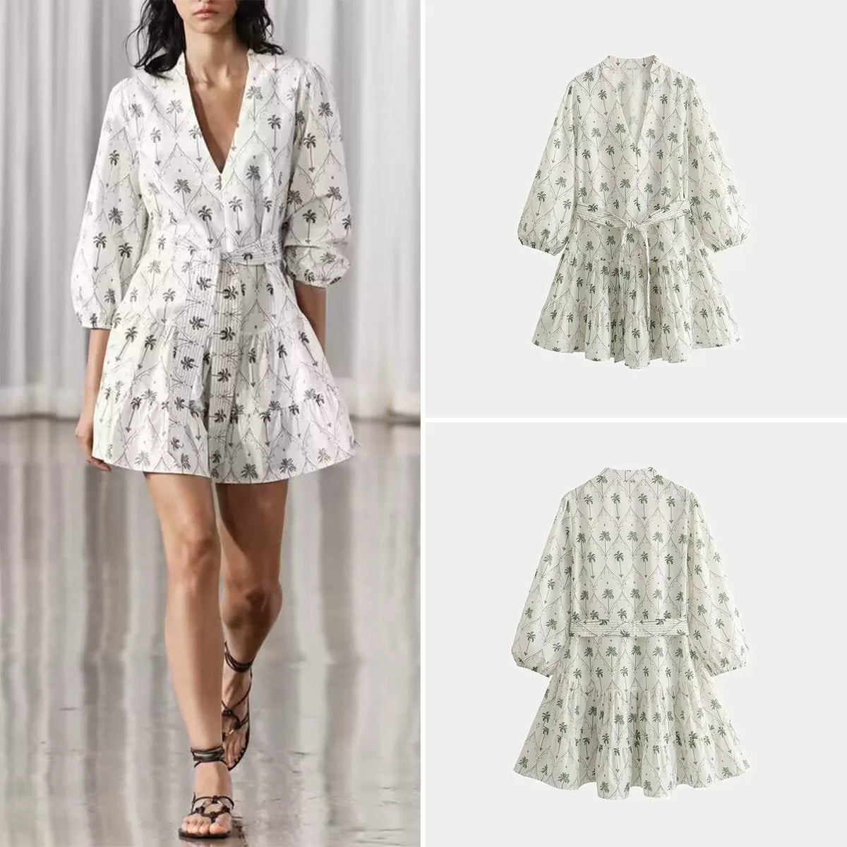 Short Floral Print Dress