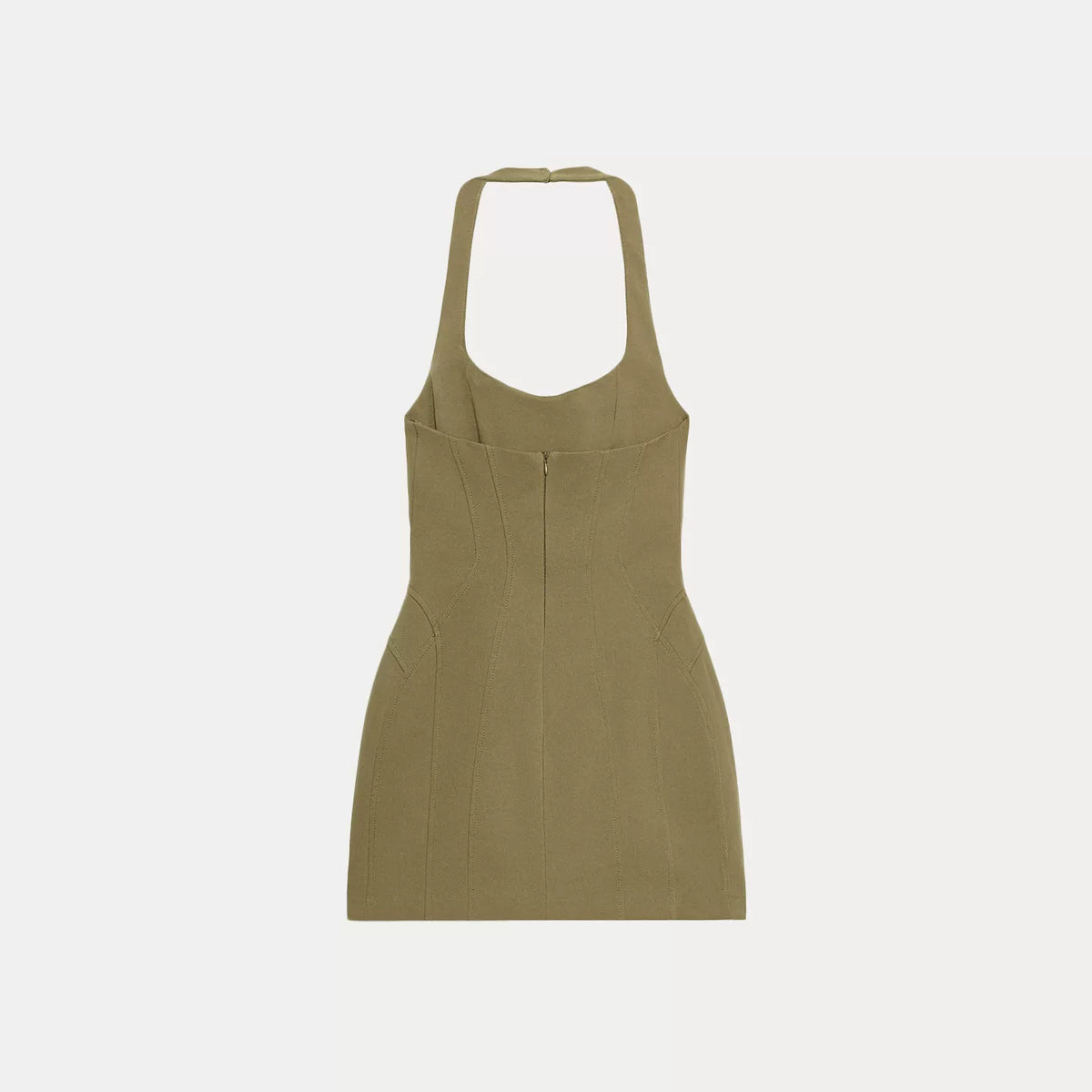 Stretch Halter Neck Mini Dress