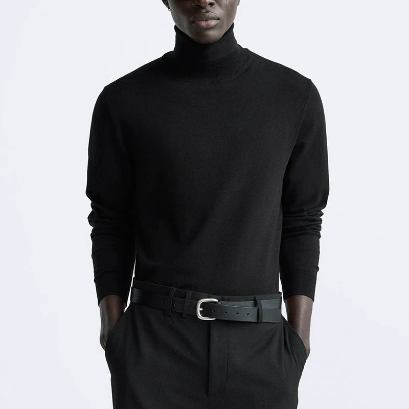 Slim Half-Neck Base Layer Knit