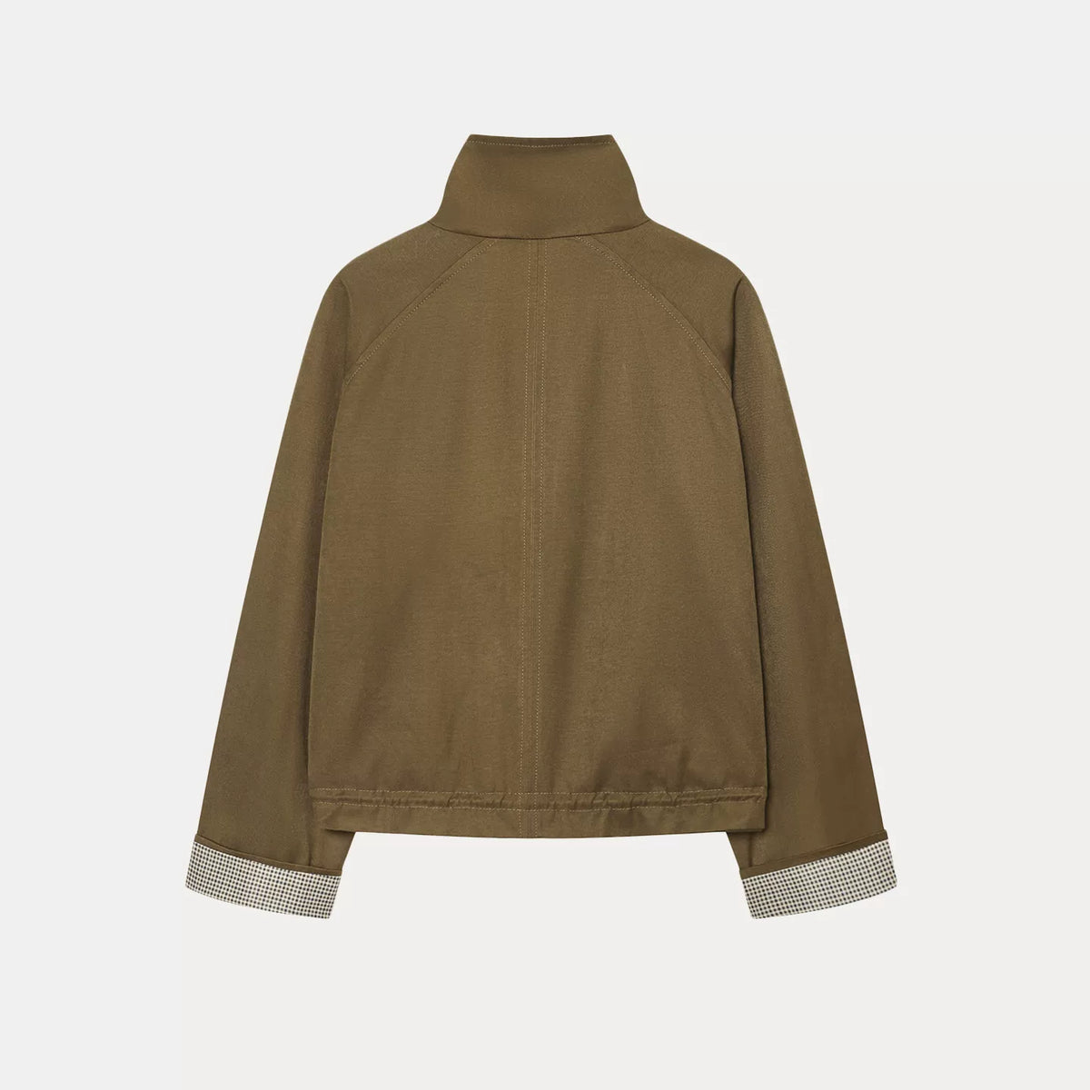 Twill Funnel-Neck Jacket