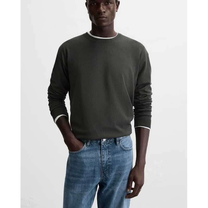 Viscose-Blend Long-Sleeve Knit