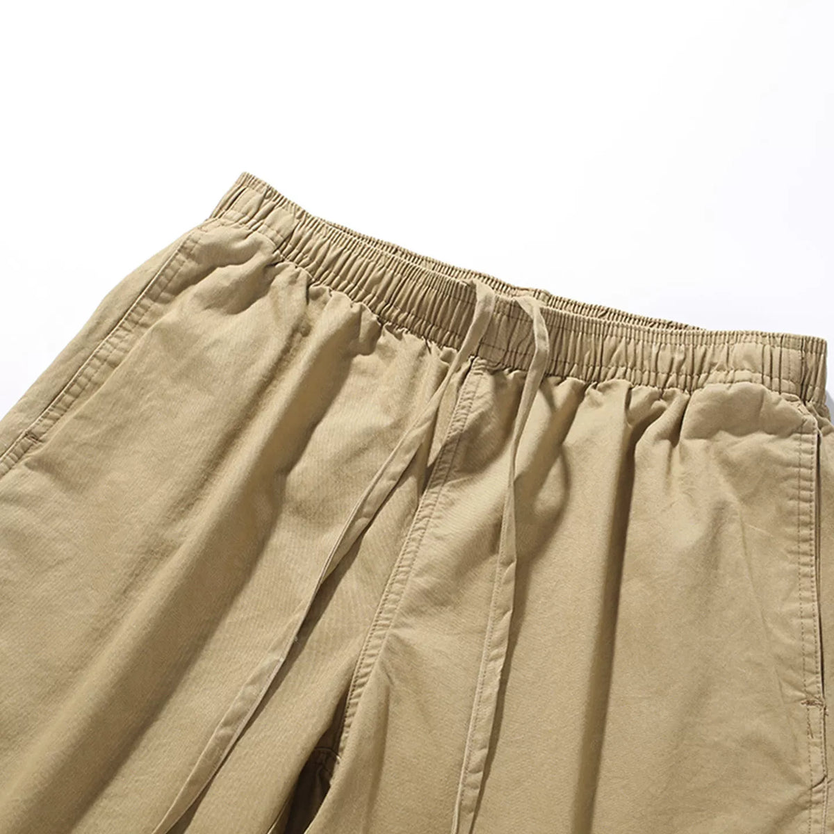 Elastic Drawstring Five-Point Shorts