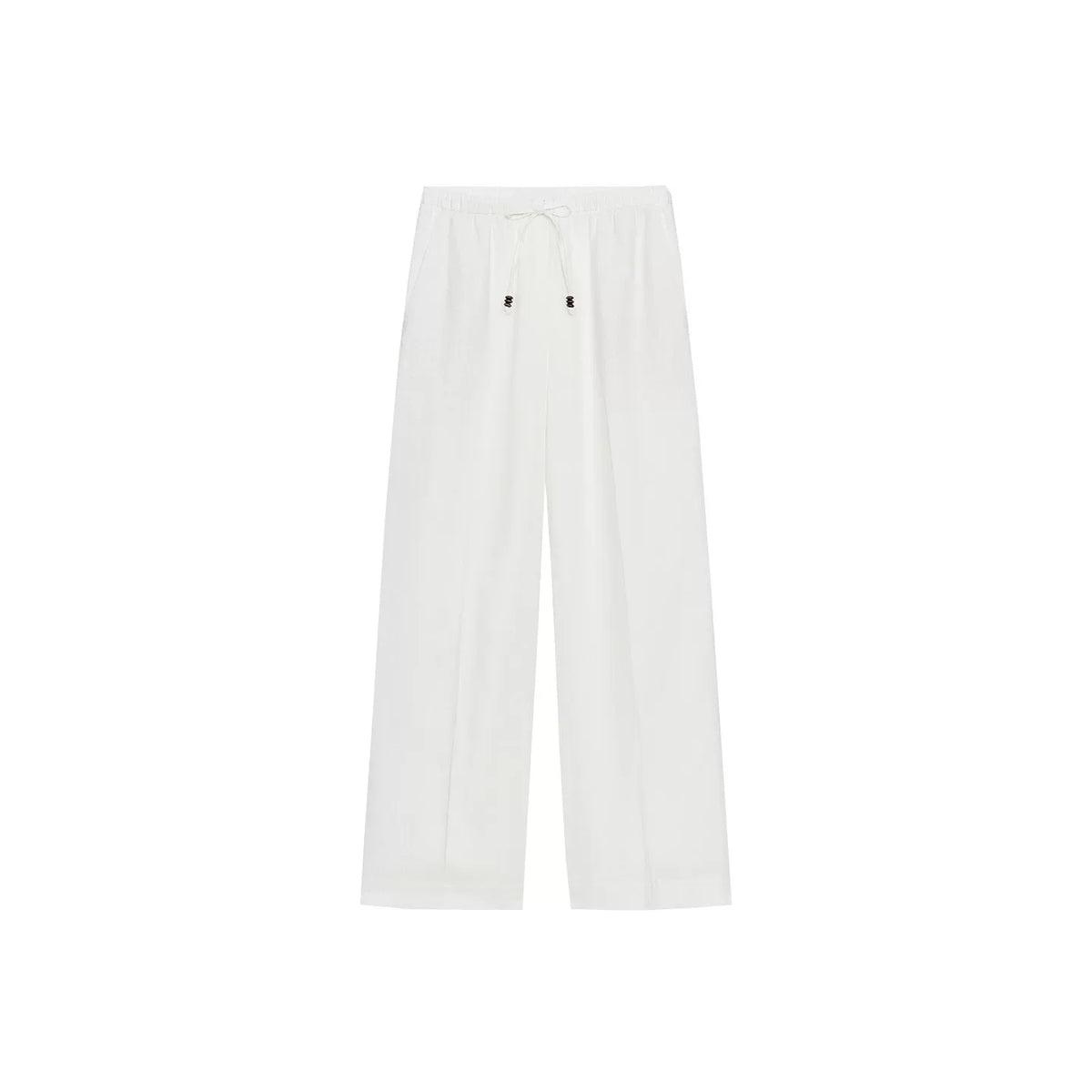 Mid-Rise Stretch Straight Trousers