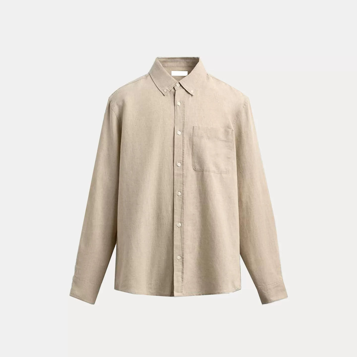 Slim Straight Long-Sleeve Shirt