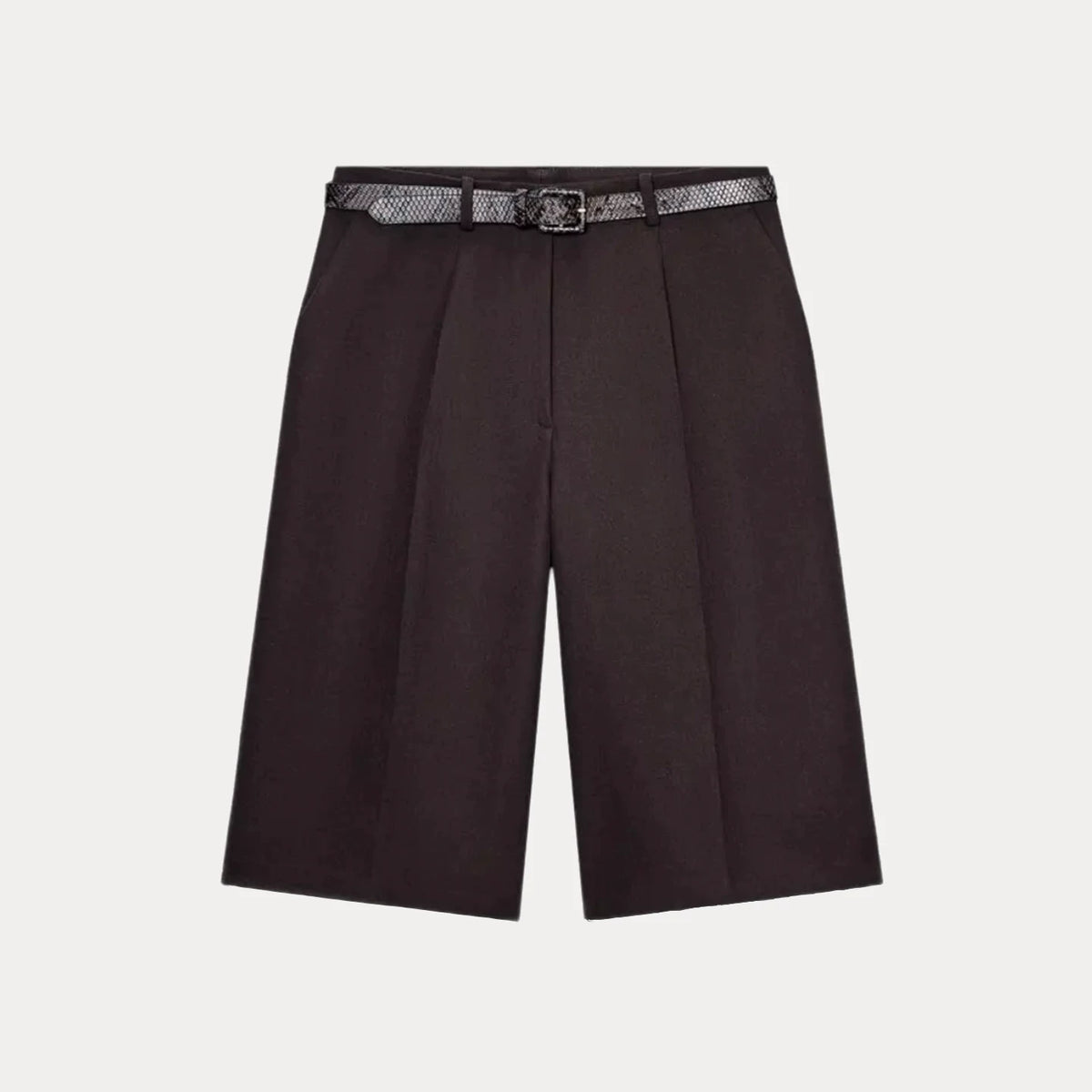 Belted Bermuda Shorts
