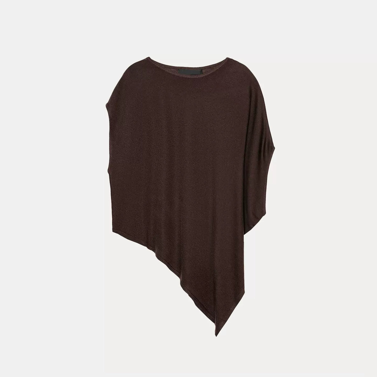Asymmetric Wide-Sleeve Knit Top