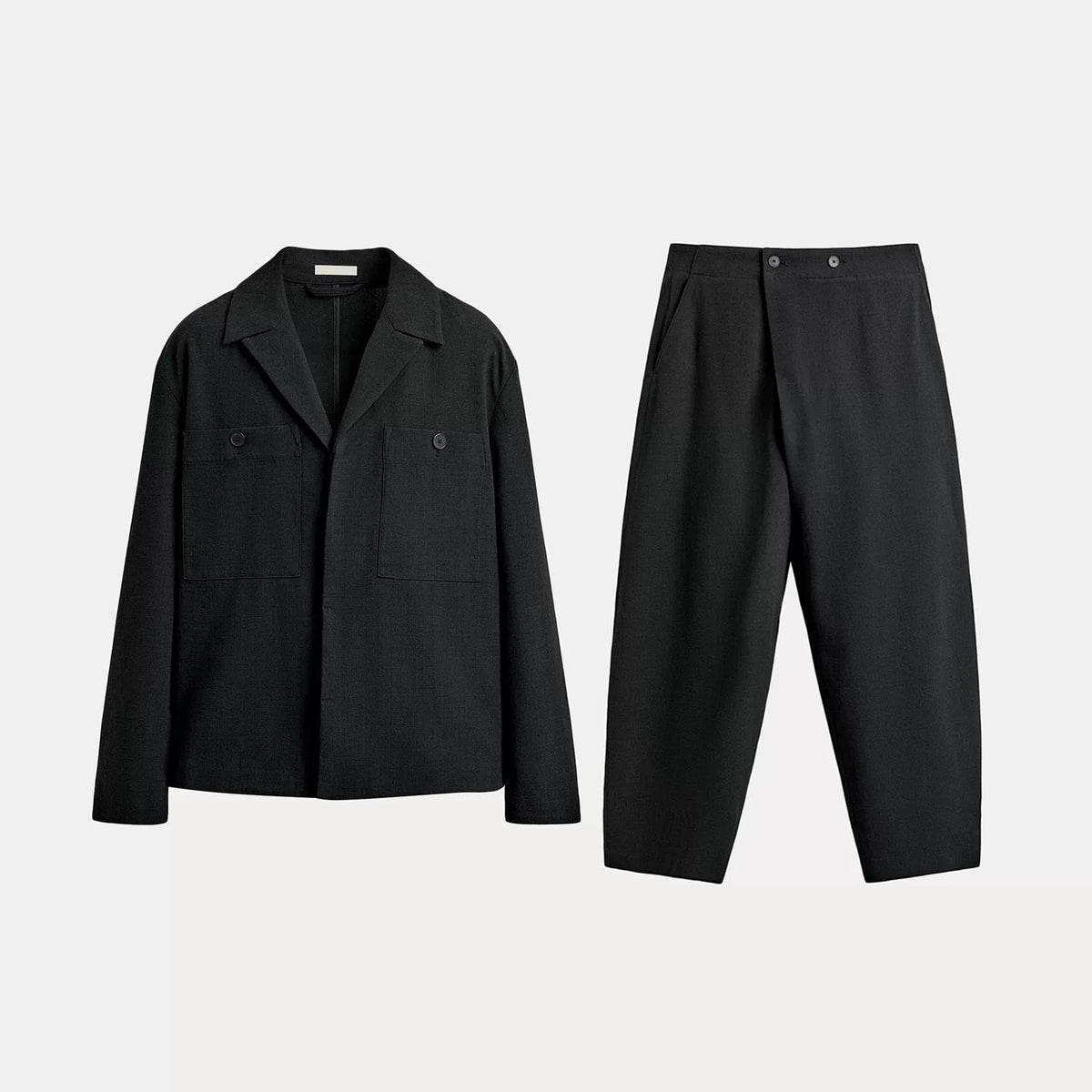 Relaxed Jacket and Balloon Trousers Set