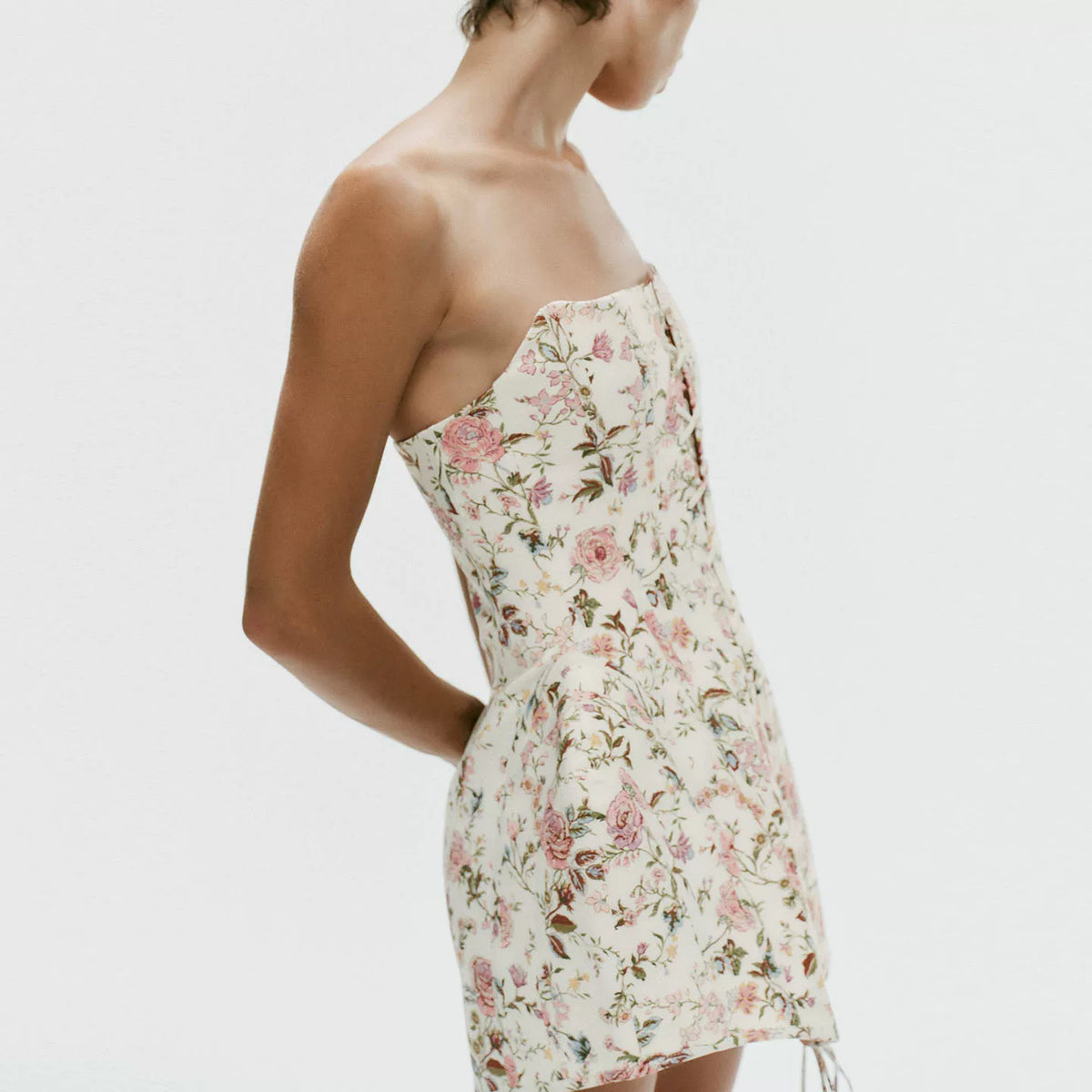 Lace Jacket and Floral Dress Set