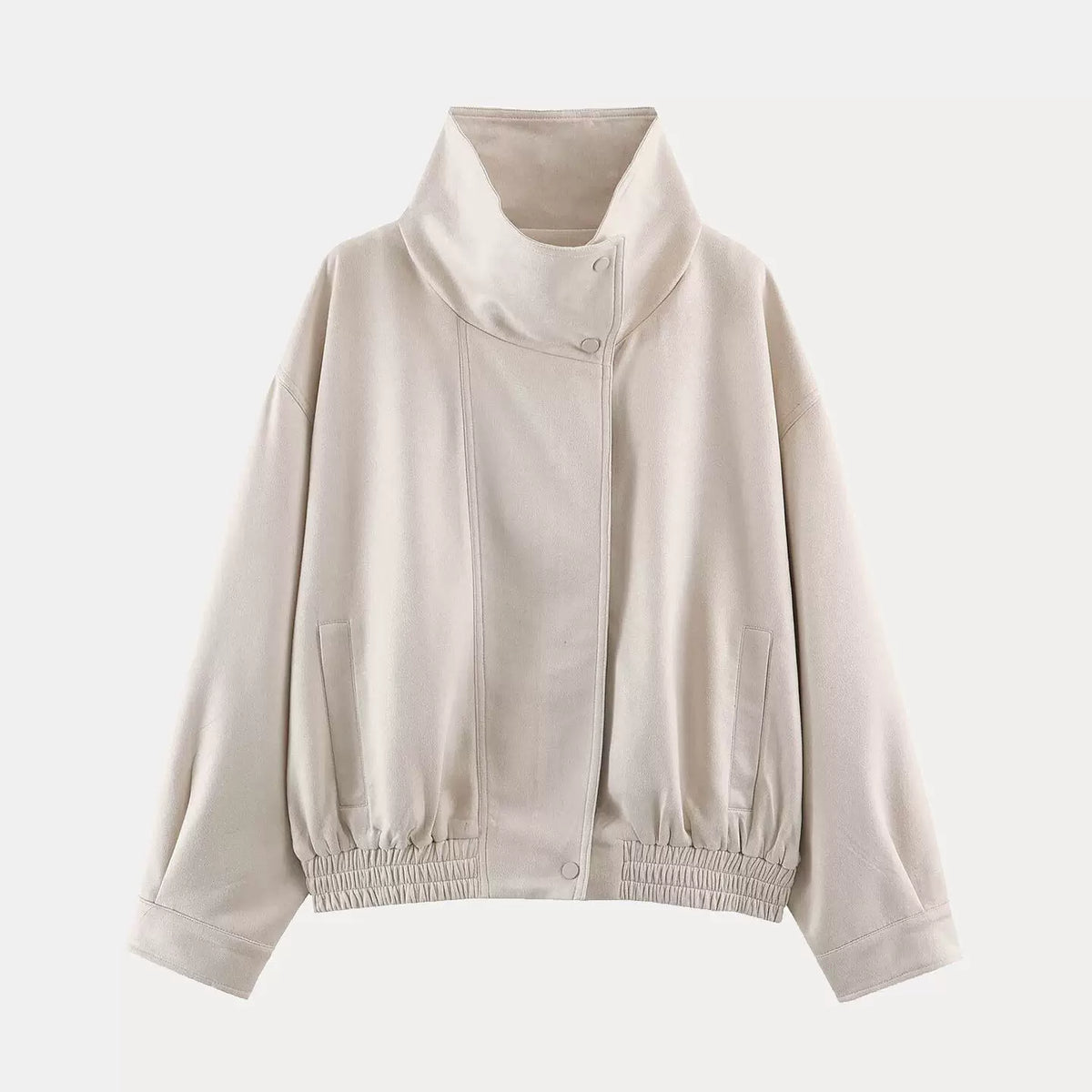 Stand-Collar Aviator Jacket