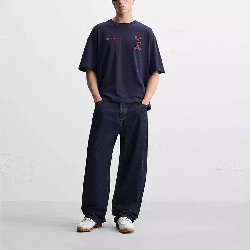 Patchwork Print Relaxed T-Shirt