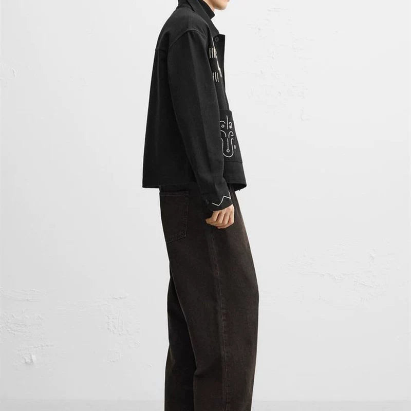 Embroidered Shirt Jacket