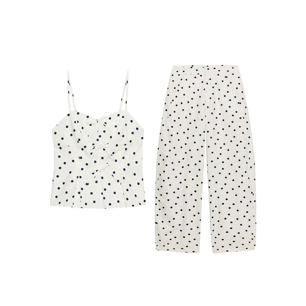 Polka Dot Sweetheart Top and Trouser Set