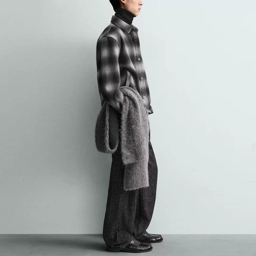 Checked Collared Overshirt