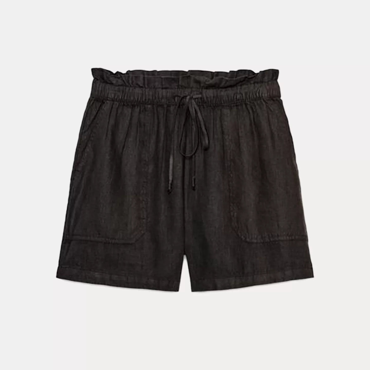 Pocket Shirt and Tie-Waist Shorts Set