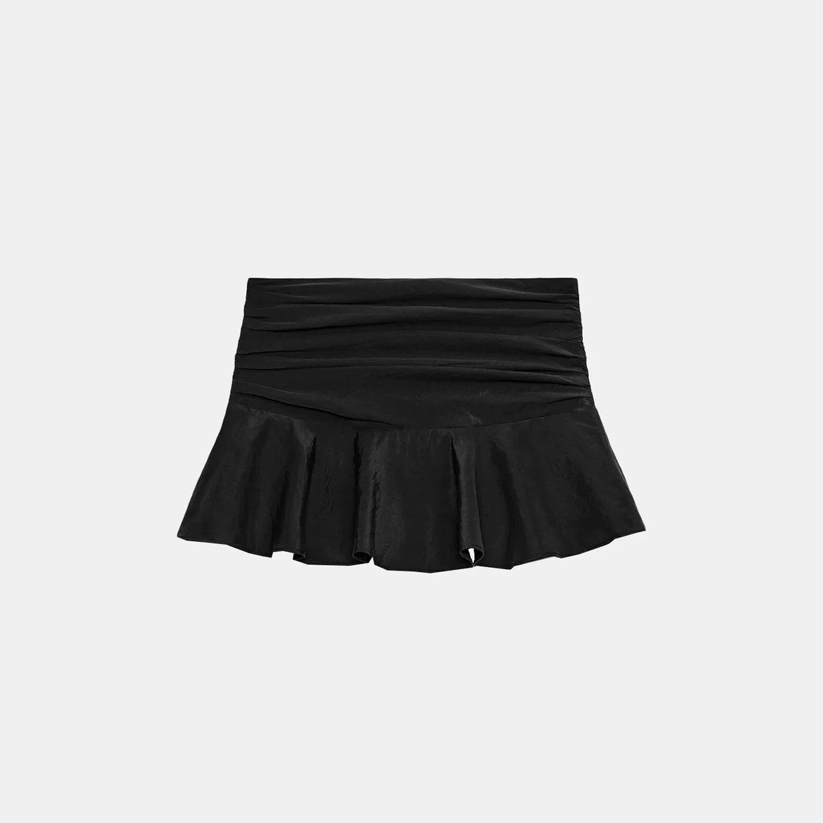 Tiered Pleated Culotte Skirt