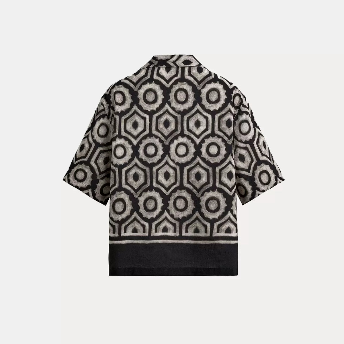 Geometric Print Short-Sleeve Shirt