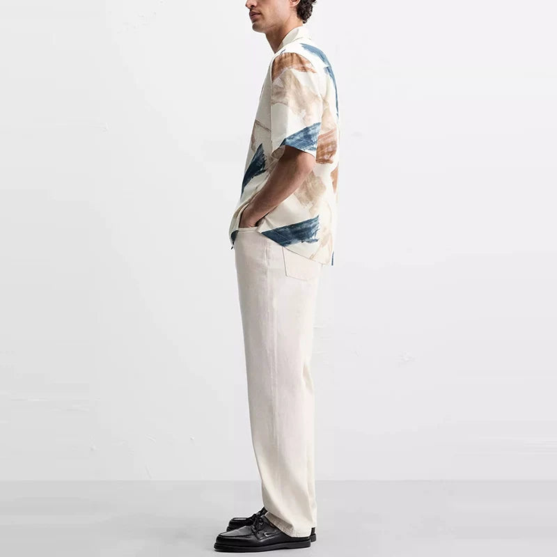 Abstract Print Relaxed Shirt