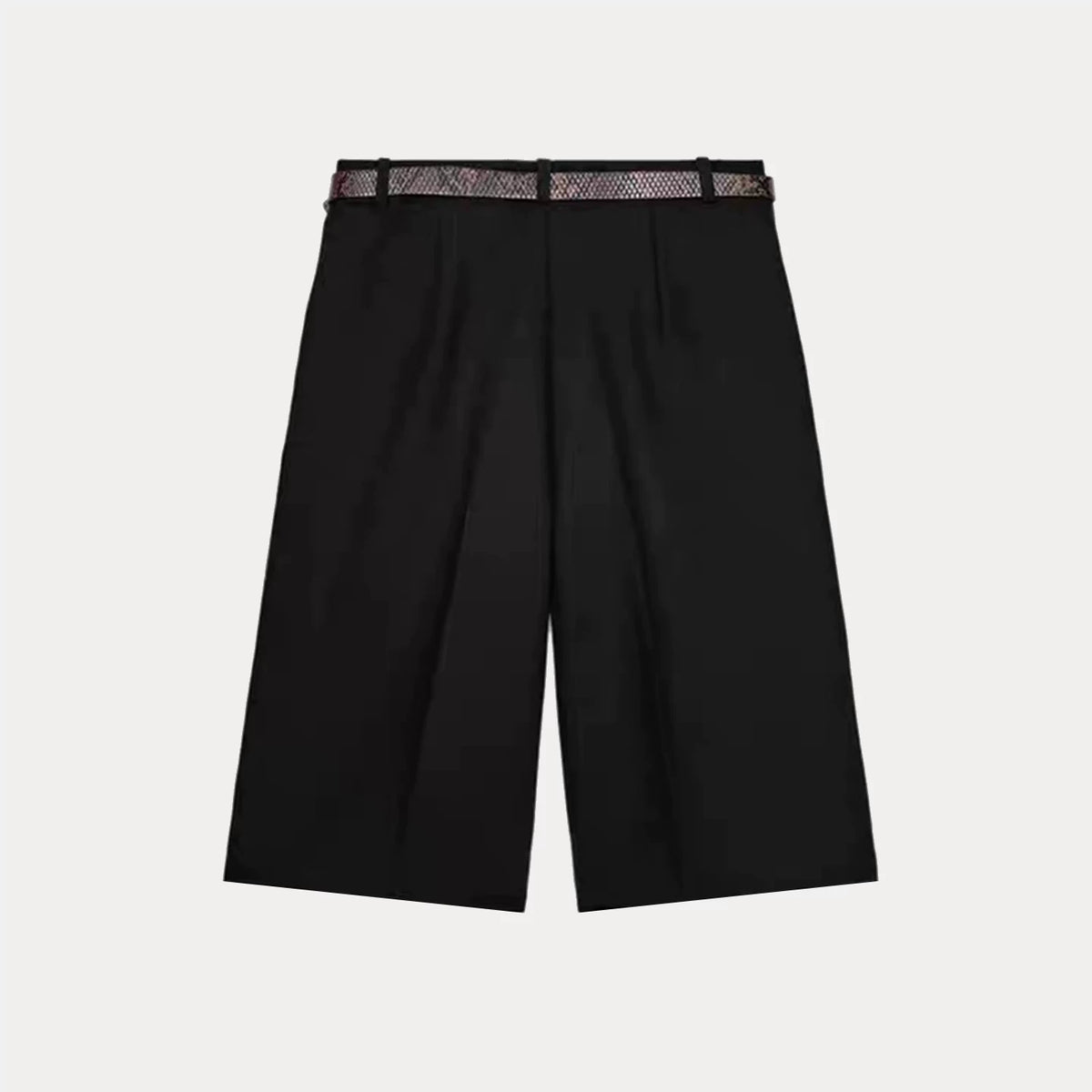 Belted Bermuda Shorts