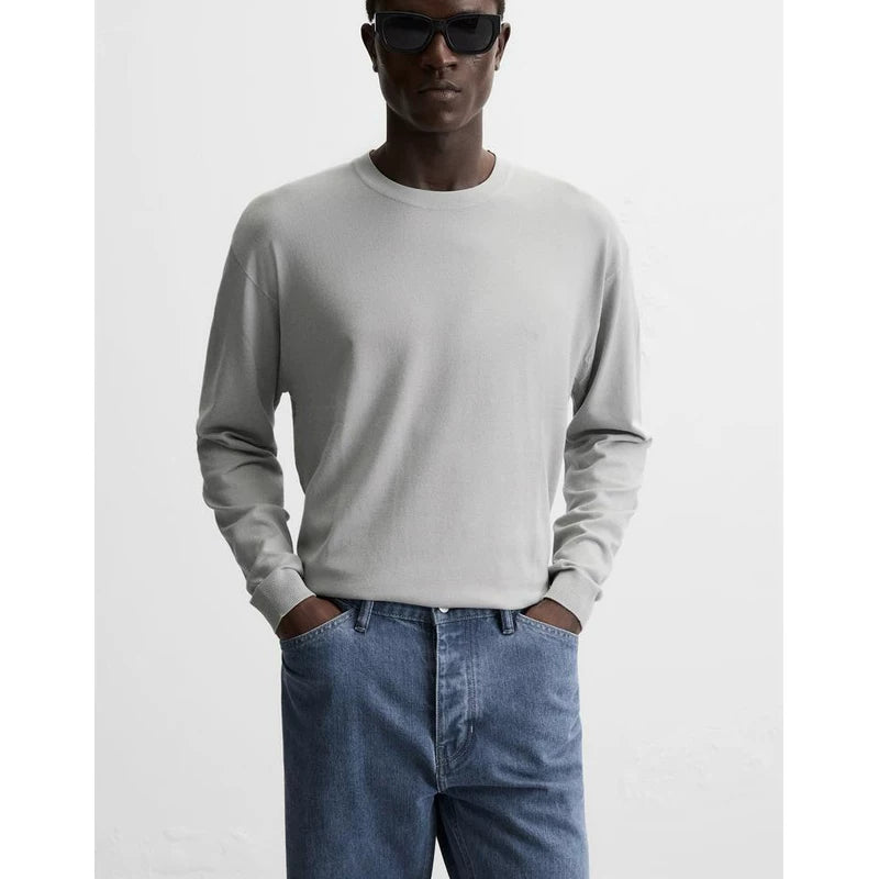 Viscose-Blend Long-Sleeve Knit
