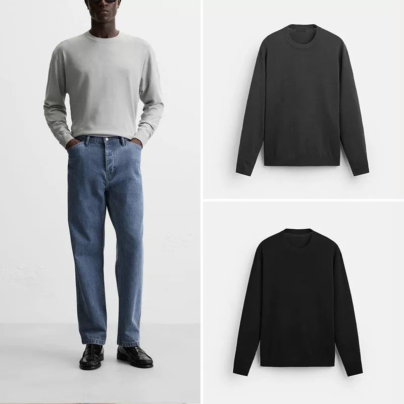 Viscose-Blend Long-Sleeve Knit
