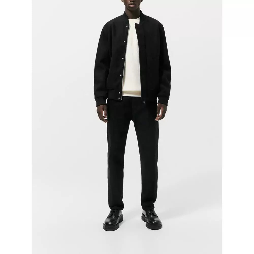 Wool-Blend Baseball Flight Jacket