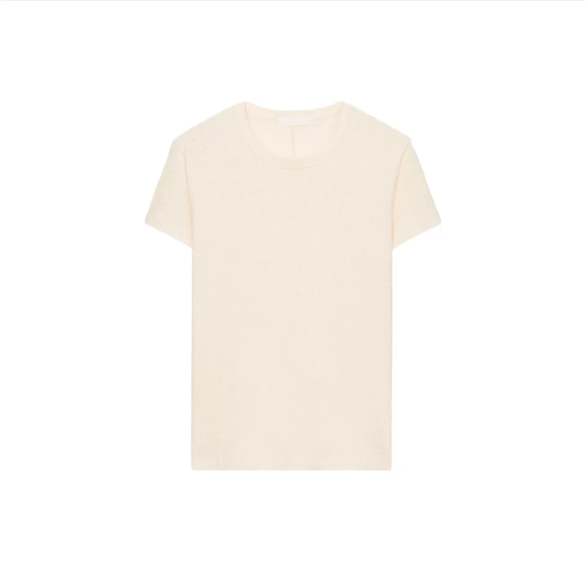 Straight-Cut Crew Neck T-Shirt