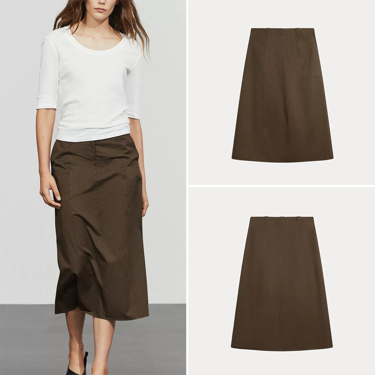 Retro Mid-Length Skirt