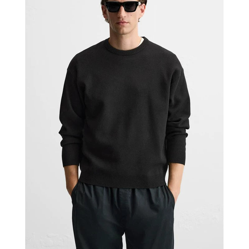 Soft Textured Crew Knit