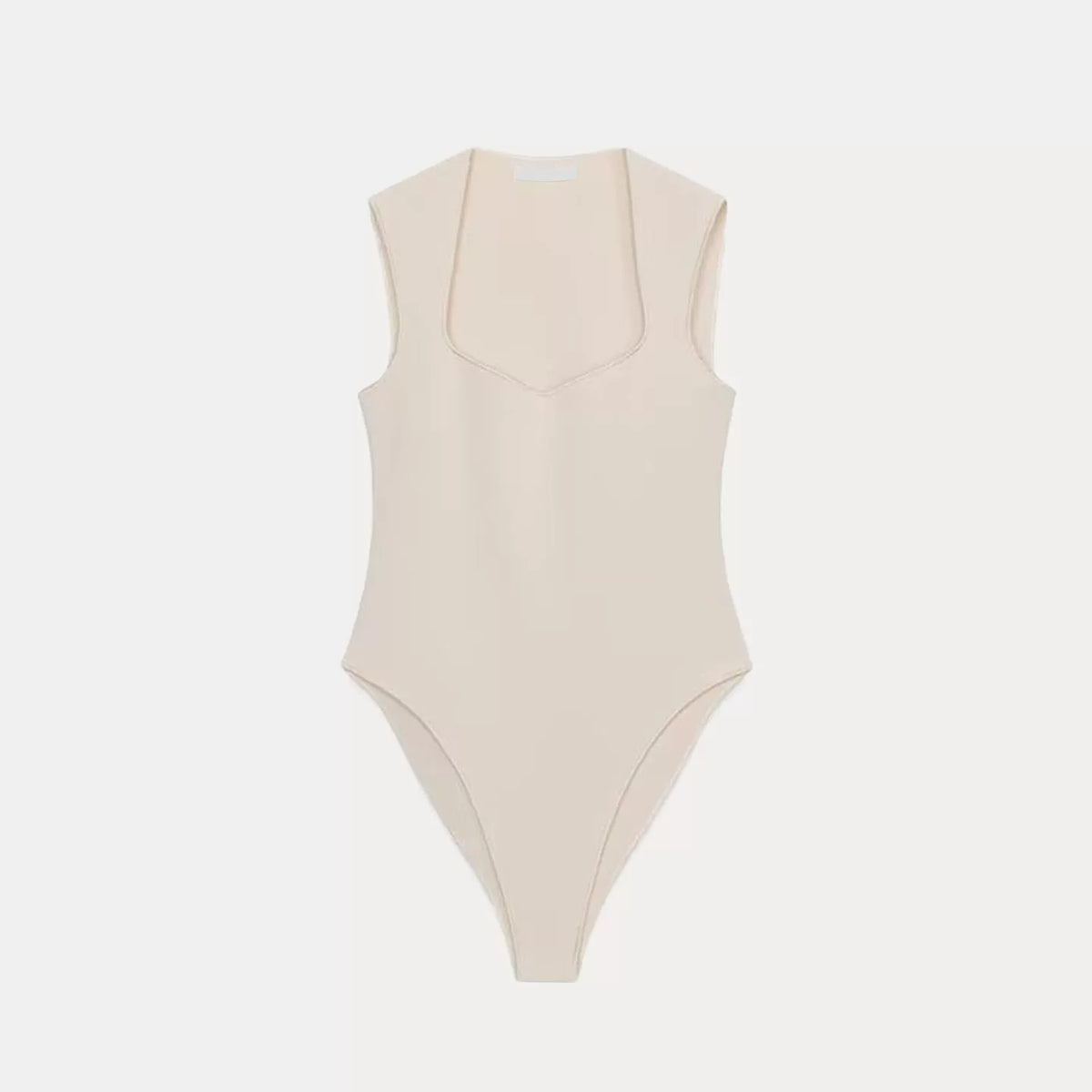 Square-Neck Stretch Bodysuit