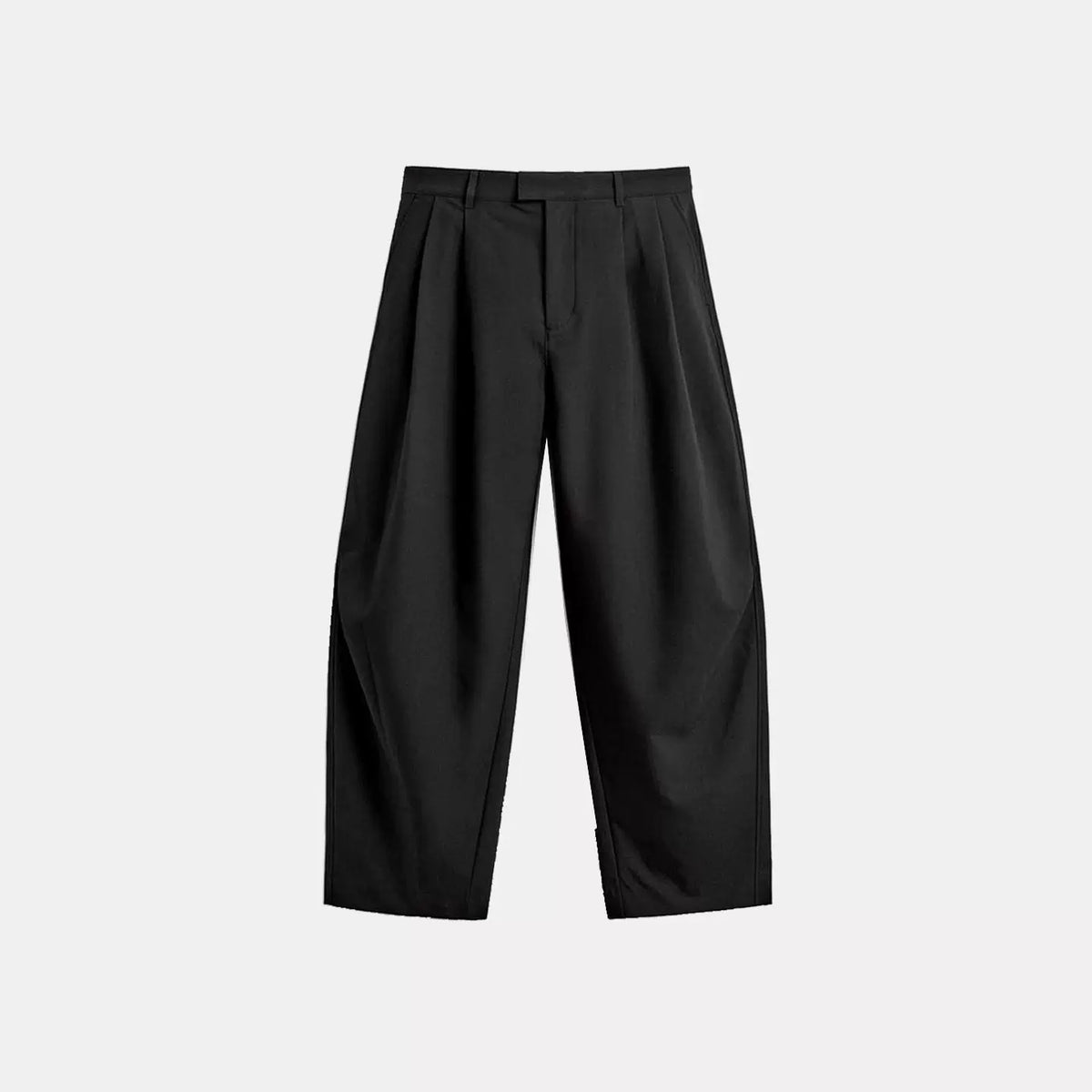 Pleated Relaxed Long Trousers